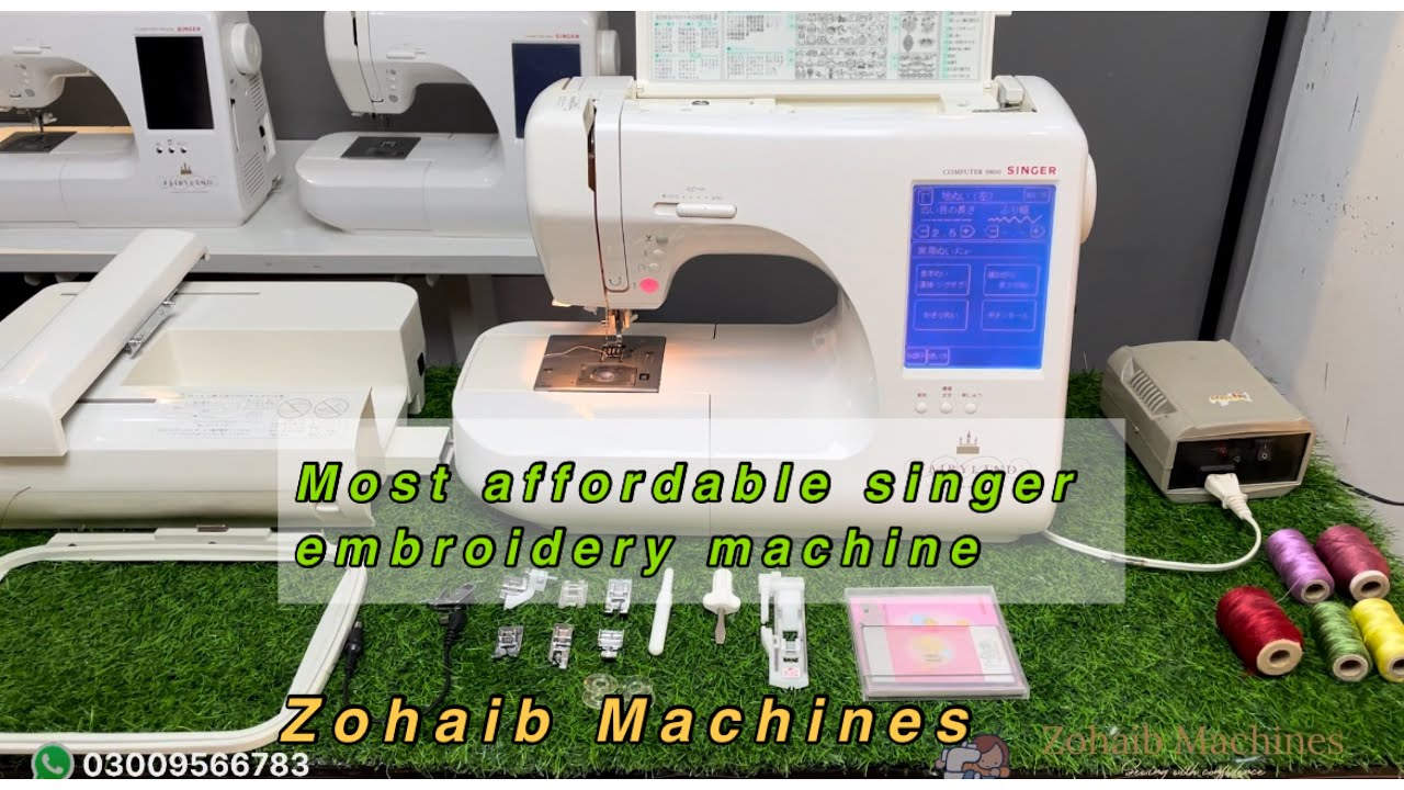 Singer Fairy Land 9800 sewing | embroidery machine | japanese sewing machine #zohaibmachines