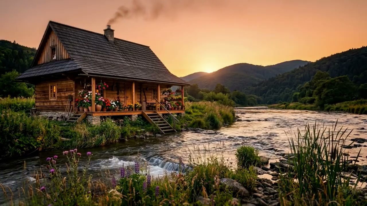 River at sunset | ASMR Sleep & Nature Calm