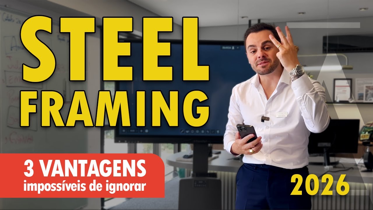 Esse vídeo VAI TE CONVENCER a construir com LIGHT STEEL FRAMING em 2026