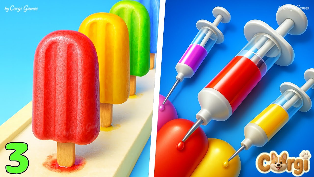 Jelly Dye 🆚 Popsicle Stack - All Levels Satisfying Walkthrough Gameplay | PART 3
