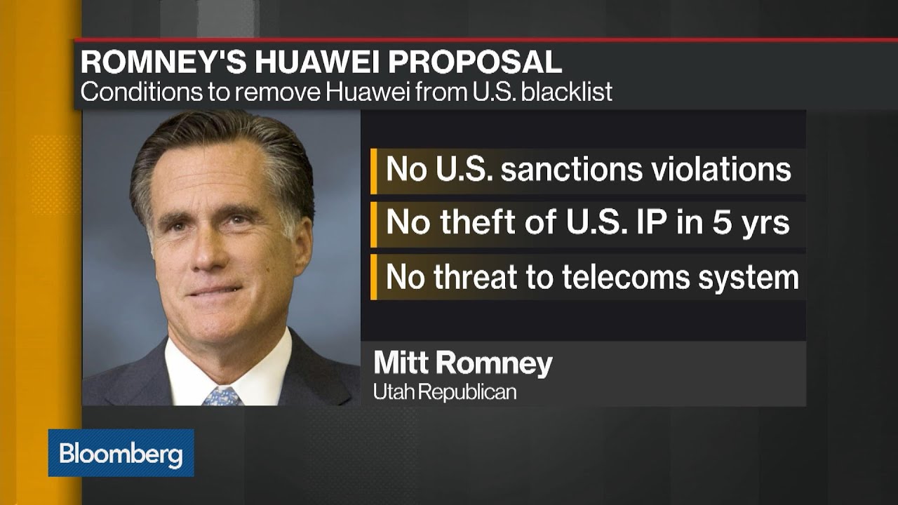 Sen. Romney Pushes to Stop Trump From Using Huawei to Get Trade Deal