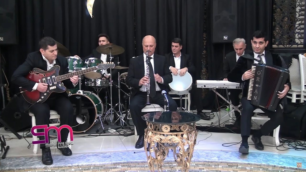 Hakim Abdullayev(klarnet)Orxan Mirzeyev(qarmon)Elekber gitara  - Uzeyrin toyu #solomusic