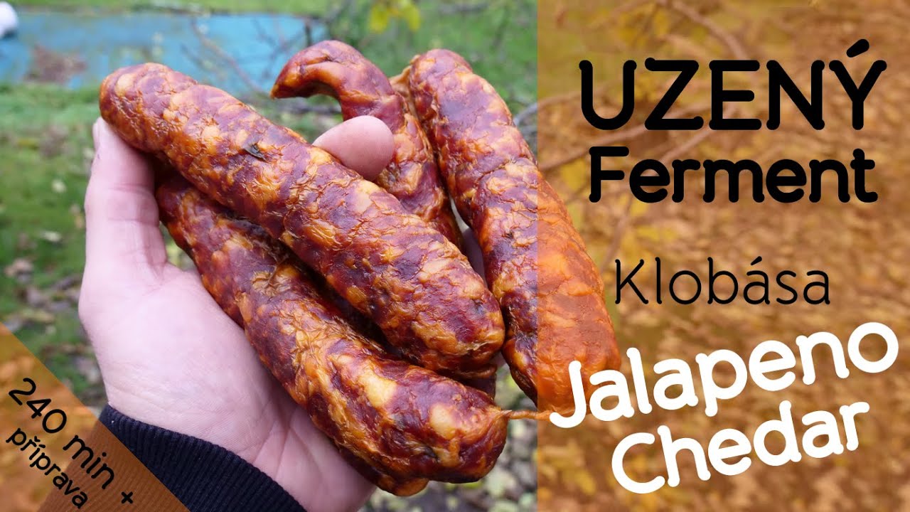 Klobása čabajského typu s jalapeno a chedarem #40  | #ferment #klobása #jalapeno
