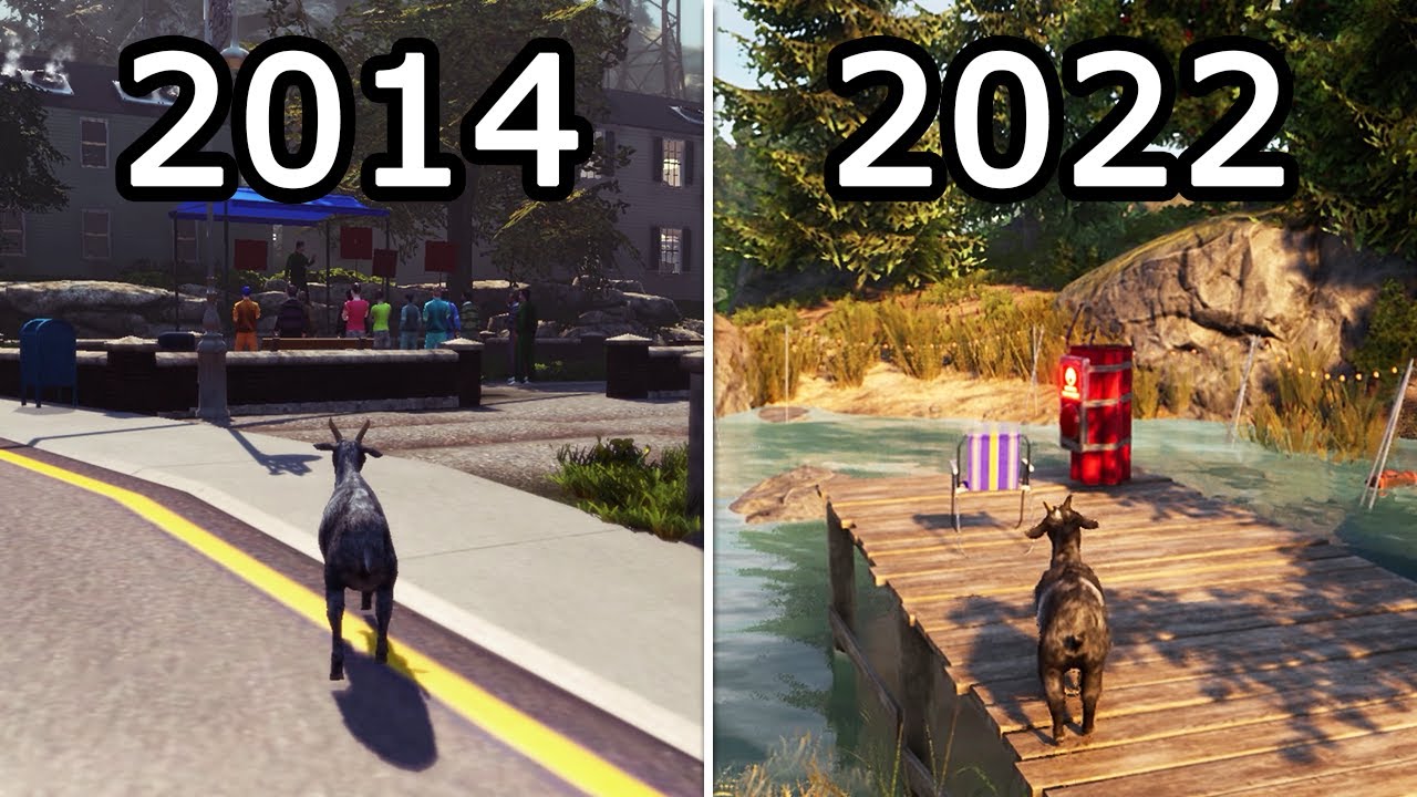 Evolution of Goat Simulator (2014-2022)