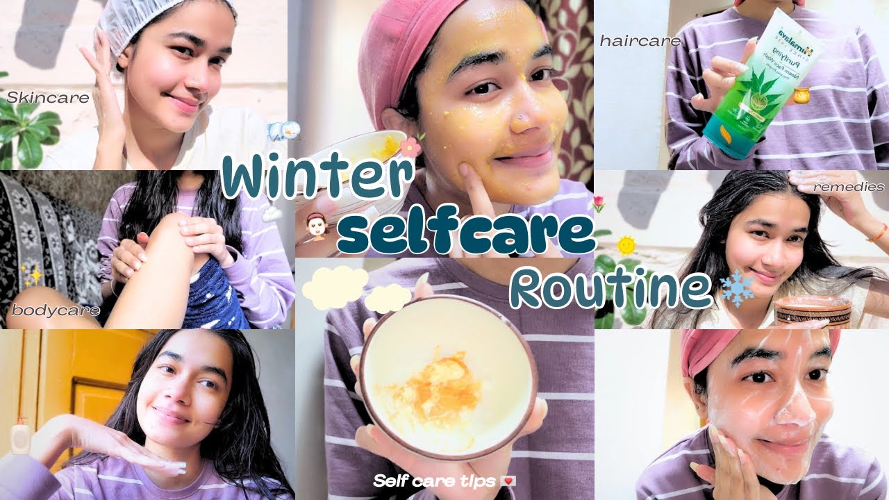 WINTER SELFCARE ROUTINE ☃️🩵 Bodycare, Haircare, Skincare at home 🌷
