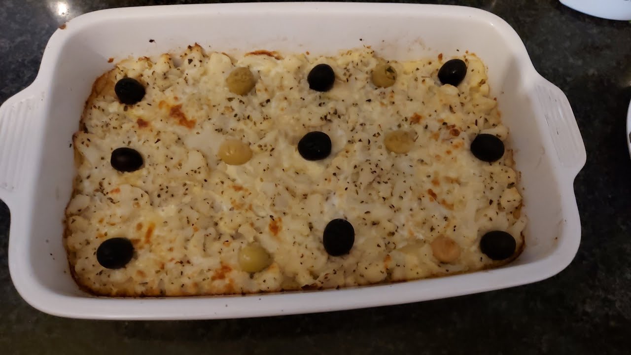 Coliflor y patata al horno gratinado 😋👍