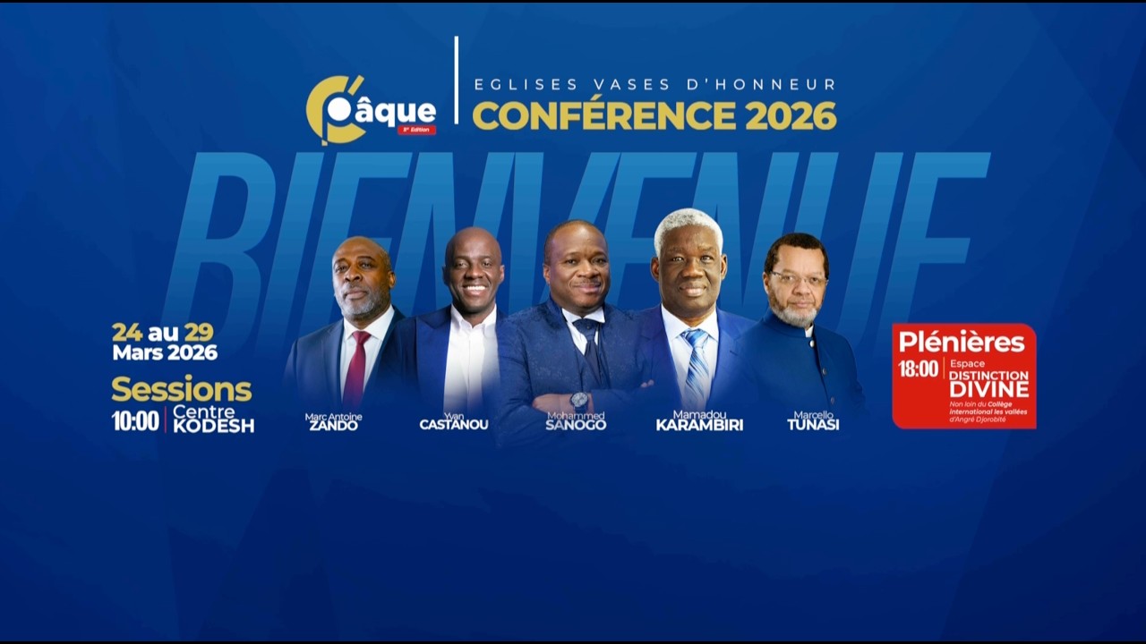CONF&Eacute;RENCE C'PAQUE 2026 -  Jeudi 26 Mars - Ap&ocirc;tre Yvan CASTANOU