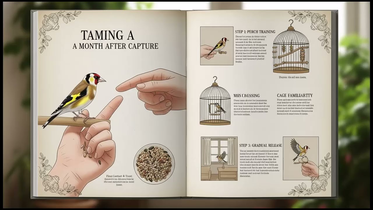 ترويض طائر الحسون Goldfinch