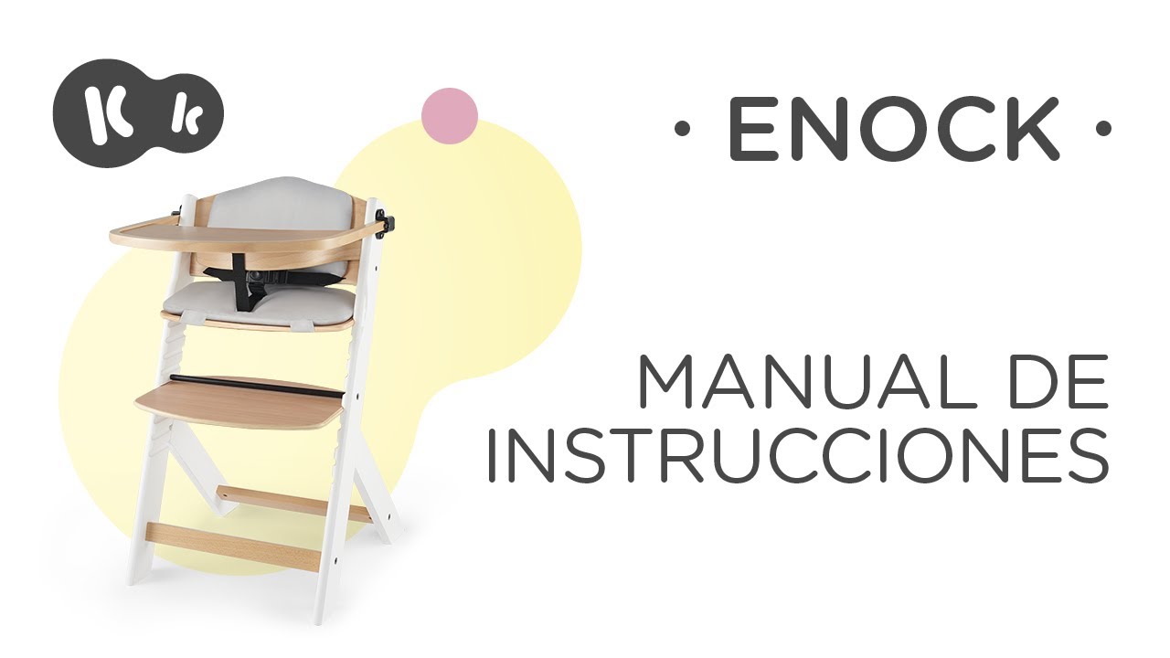 Trona para bebé 3 en 1 Kinderkraft | Manual de instrucciones