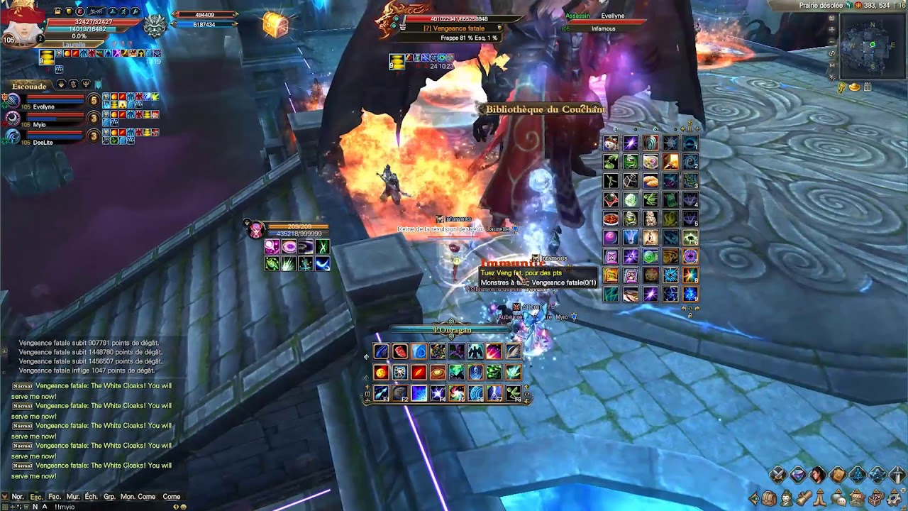 PWI - Lethal Vengeance - 4men run Twilight Temple Revisited (TTR, TT4, last boss)