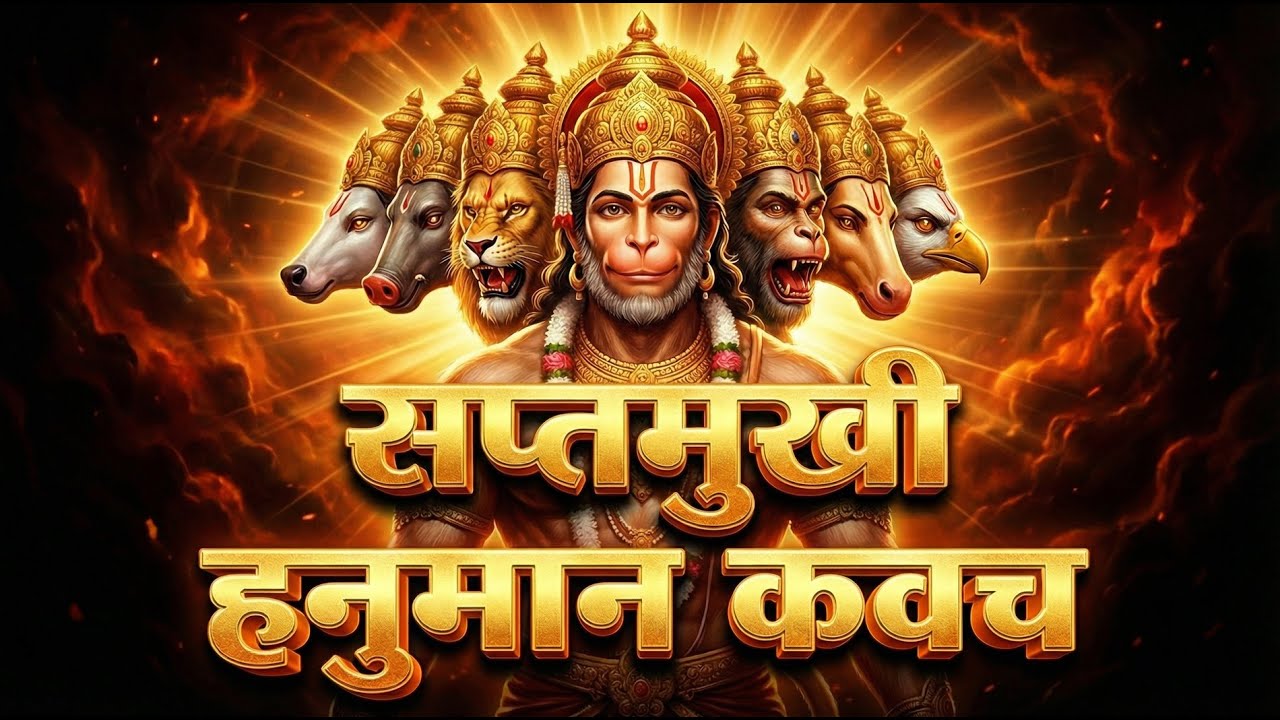 Saptamukhi Hanuman Kavach | सप्तमुखी हनुमान कवच | Powerful Protection Mantra for Fear & Negativity