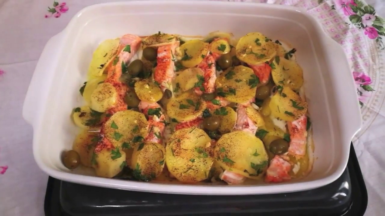 Salmone con Patate al Forno