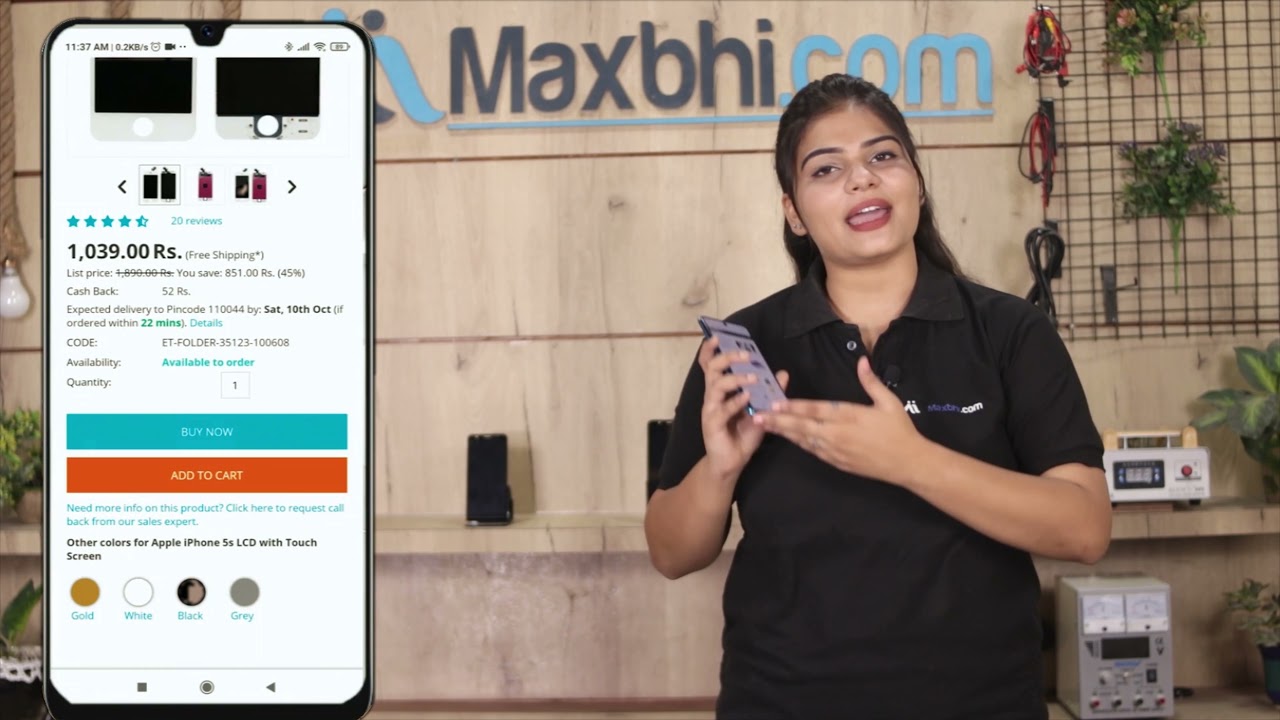 Buy Motorola Moto G8 Play Display Combo Folder, Free Delivery High Quality Best Price Maxbhi