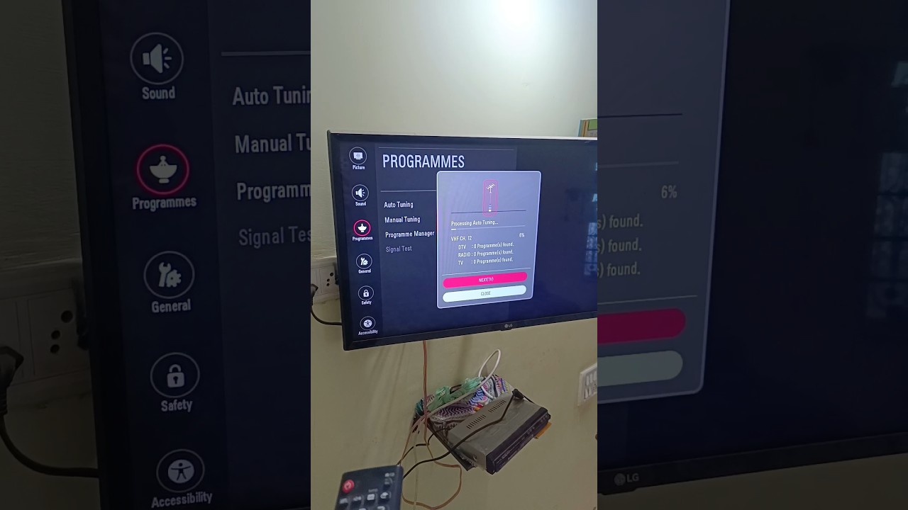 how to do auto tuning in LG TV for tv channels #lg #tv #shorts