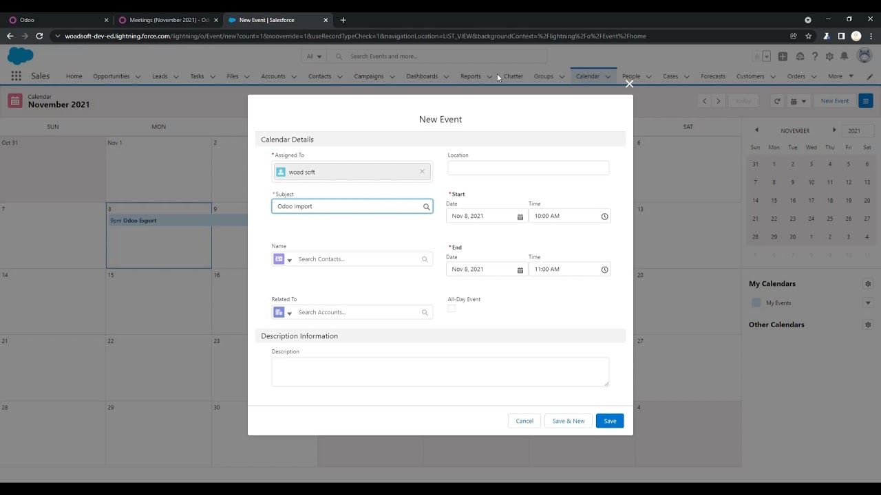 ODOO SALESFORCE INTEGRATION