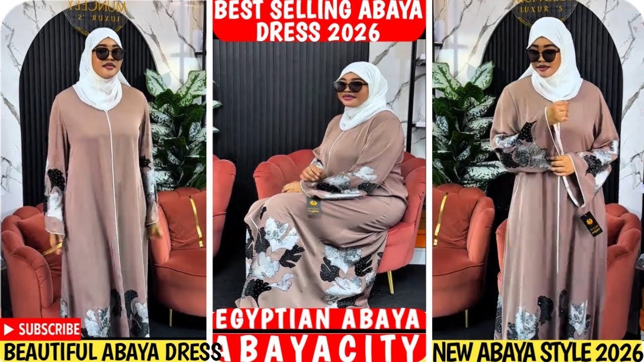 Egyptian Abaya Styles 2026 🖤✨ | Best Hairstyles to Match Egyptian Abaya | Trending Modest Fashion 🔥💫