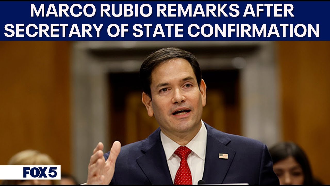 FULL SPEECH: Marco Rubio delivers remarks after Secretary of State confirmation