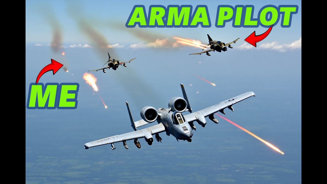 Dogfighting F4 Phantom vs A10 Warthog in ARMA Reforger!!!!
