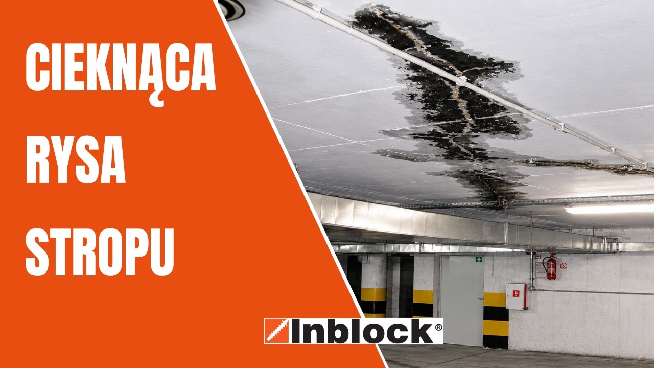 Jak uszczelnić Cieknące Rysy Stropu | żywica poliuretanowa PU | iniekcja ciśnieniowa