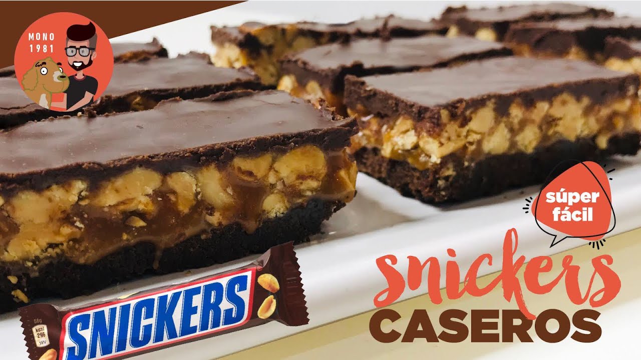 ☆SNICKERS CASEROS☆  ¡SÚPER FÁCIL!  ¡UNA LOCURA! I MONO 1981