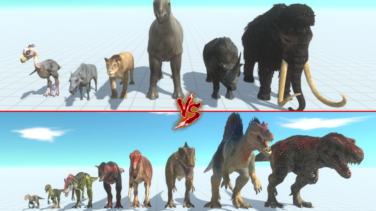 Prehistoric Mammals Vs Carnivore Dinosaurs | ARBS - Animal Revolt Battle Simulator