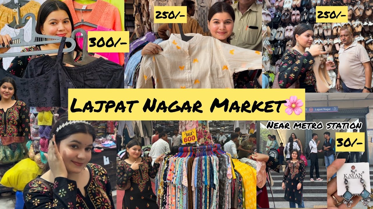 Lajpat Nagar Market Delhi| Summer collection | Footwear |Earrings | Kurti | Traditional wear Shweta