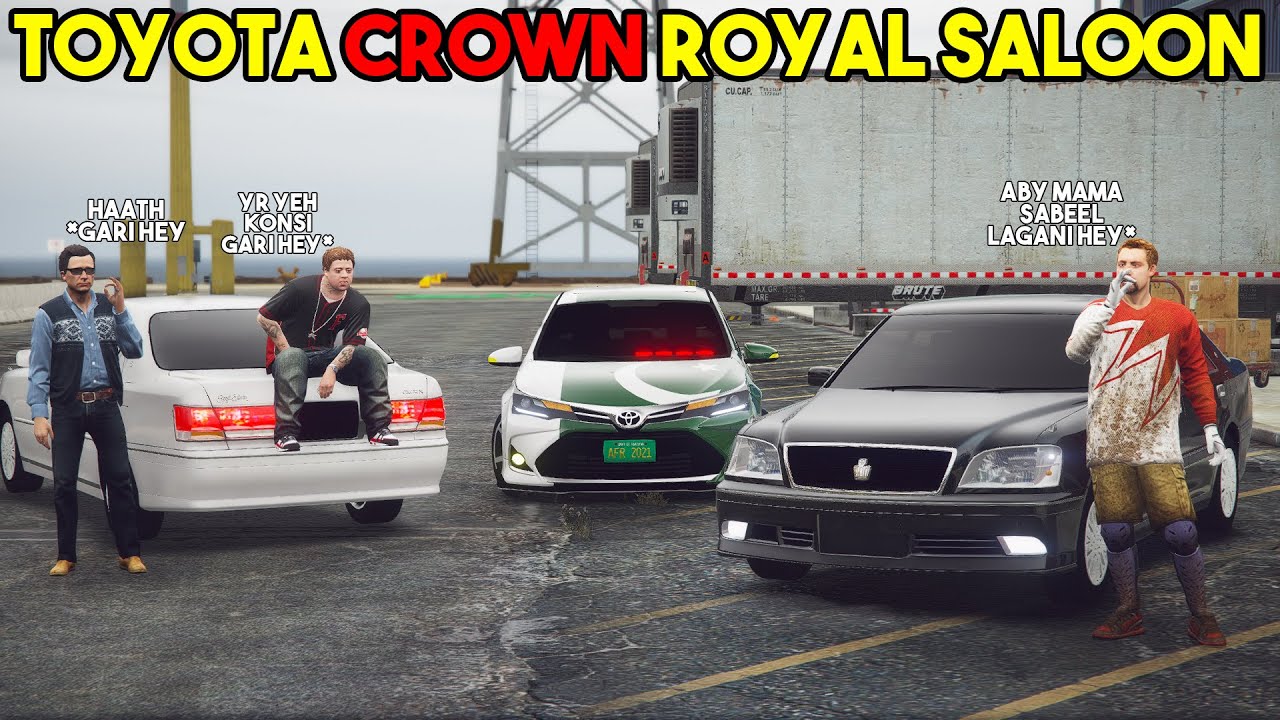 TOYOTA CROWN ROYAL SALOON 2002 SHIPMENT | JIMMY AND USTAAD | REAL LIFE MOD | GTA 5 PAKISTAN