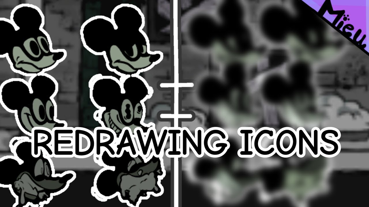 REDRAWING WEDNESDAY INFIDELITY ICONS| fnf icons ibispaintx