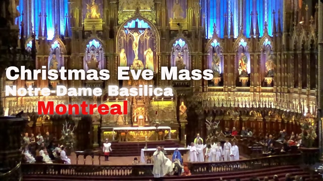 [4K] 🇨🇦 Inside the Majestic Notre-Dame Basilica of Montréal | Sightseeing Visit and Christmas Eve 🇨🇦