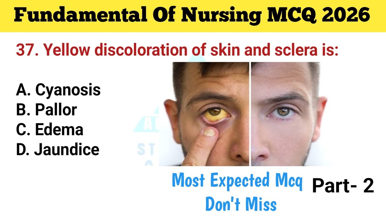 🔥 Fundamentals of Nursing MCQ 2026 | 50 Most Important Questions for Staff Nurse, NORCET & CHO Exam