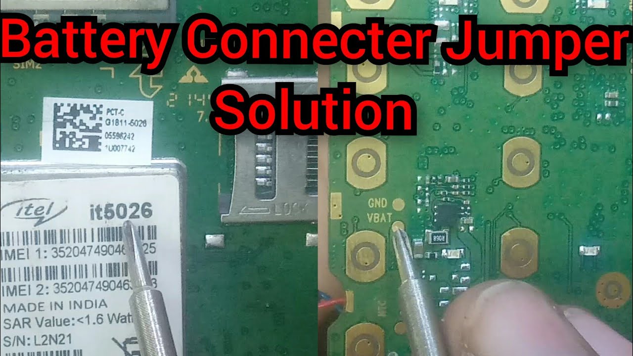 Itel 5026 Battery Connector Jumper Ways 100%work