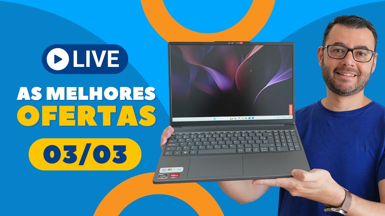 As melhores ofertas de notebooks em 3.3 💻 #Live241 03/03/2026