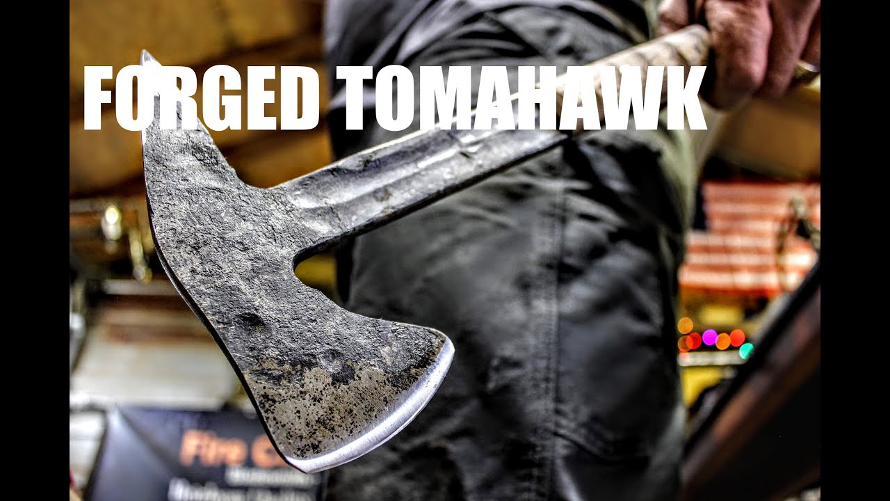 Forging A Tactical Tomahawk From A Truck Spring ~ Blacksmithing Post Apocalyptic Weapon