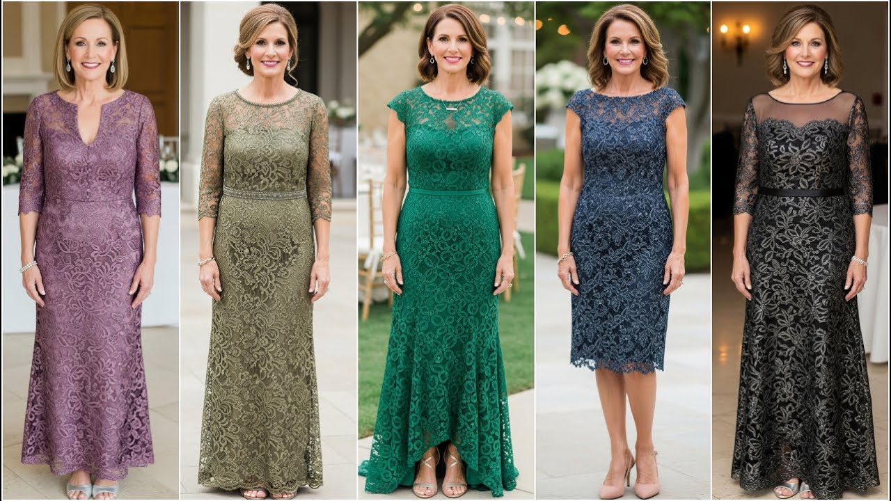 Chic Embroidered Lace Mother of the Bride Dresses | Stunning Formal Outfits 2026 for Special Guests