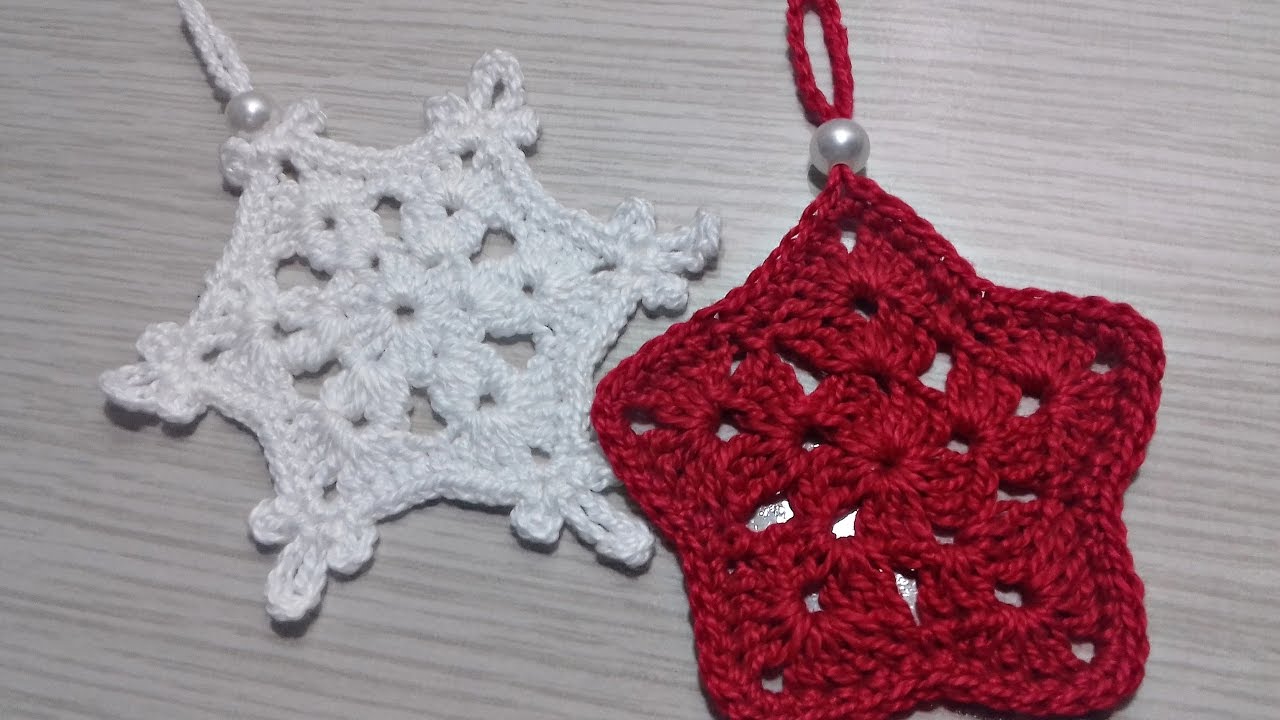 Estrela de Natal de Crochê
