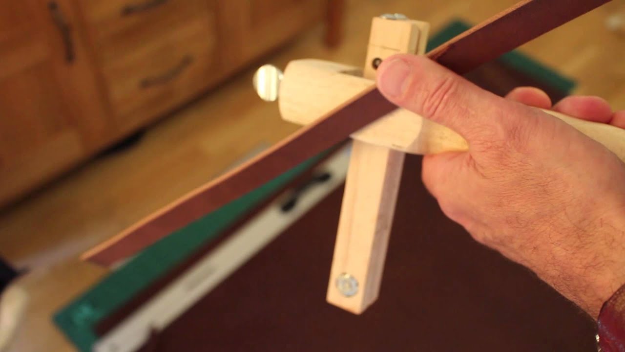 Economical Leather Belt and Strap Cutting by Hand.