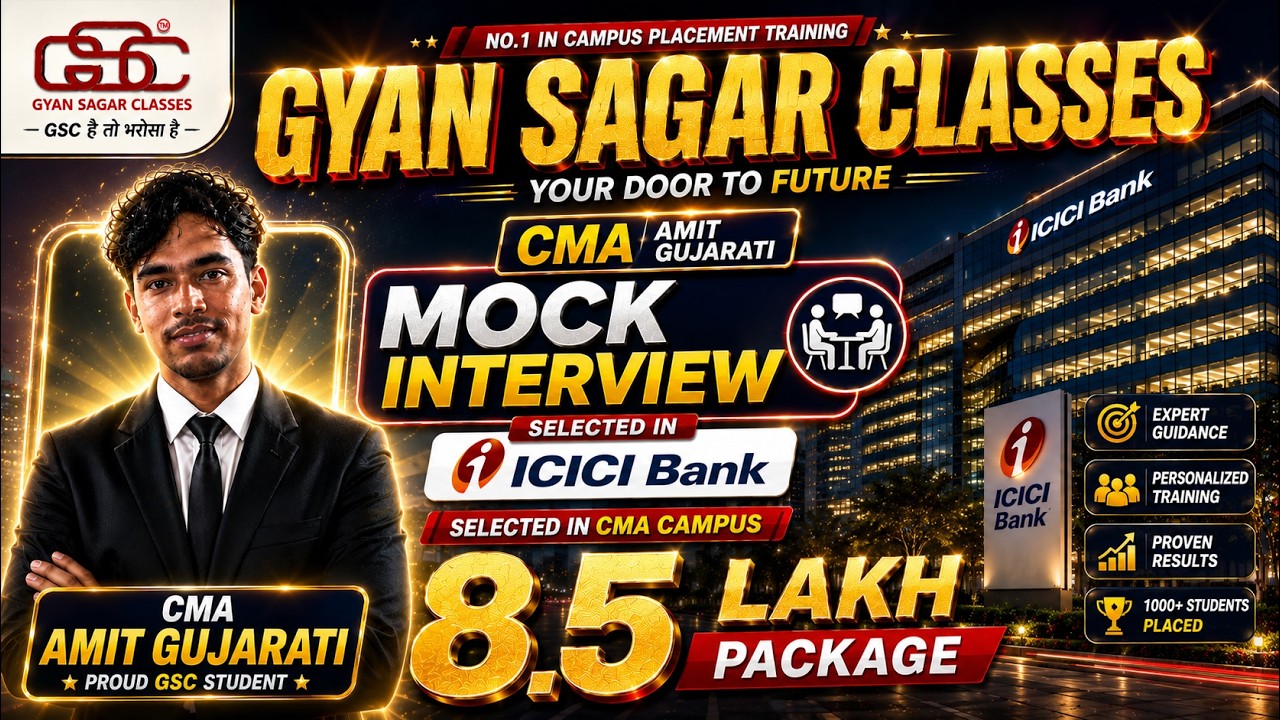 CMA MOCK INTERVIEW-CMA AMIT GUJARATI SELECTED ICICI BANK | CMA CAMPUS PLACEMENT | 1st ATTEMPT CMA