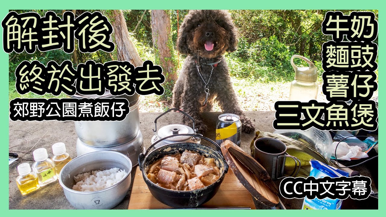 [露營食乜好] - 牛奶麵豉薯仔三文魚煲｜解封後嘅第一次｜大熱天時唔露營｜煮下飯仔都好玩