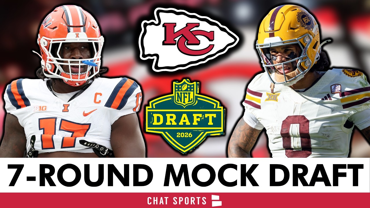 Kansas City Chiefs 2026 NFL 7-Round Mock Draft: Chiefs Add ELITE WR In Top 10!