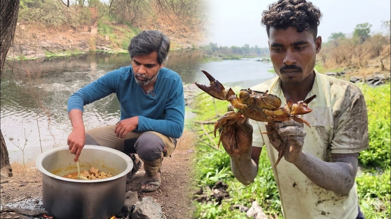 युवक🤩दादांना🤩भेटलो पहिल्यांदाच त्यांच्या कॉम्पिटिशन मध्ये झालो सहभागी पकडल्या🫢मोठ्या मोठ्या खेकडे🦀