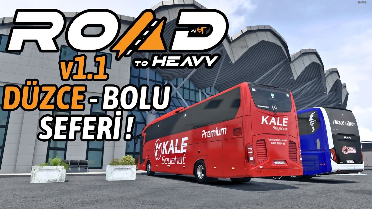 ETS2 1.54 | Düzce'den Bolu'ya Gerçekçi Otobüs Seferi (Road to Heavy: Türkiye)