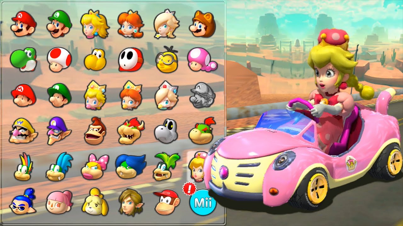 【マリオカート8 デラックス】キノピーチの性能は？最適カートカスタムを見つける！