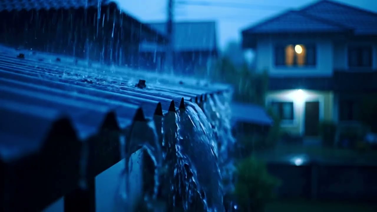 Silver Rain Sings on a Tin Roof at Midnight, Cradling Tired Hearts into Peaceful Dreams 282 HD