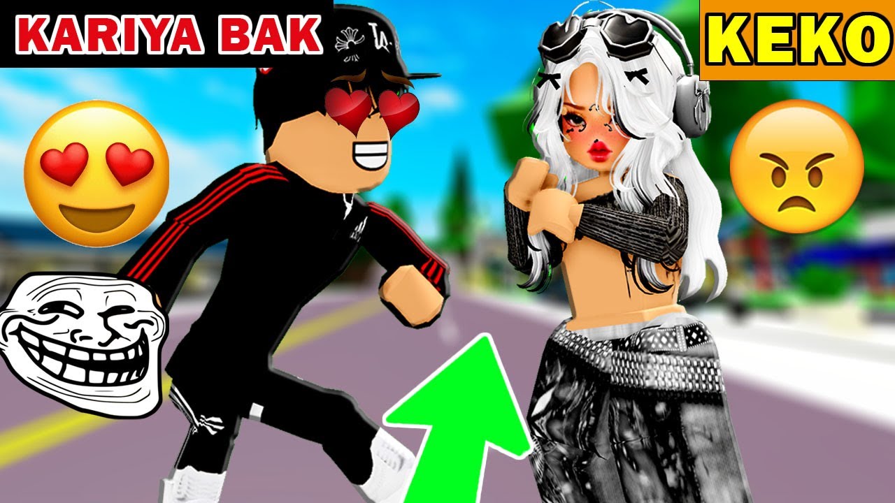 KEKO ERKEK GİBİ DAVRANIP KIZLARI TROLLEDİM😂💀(Roblox Brookhaven 🏡Rp)