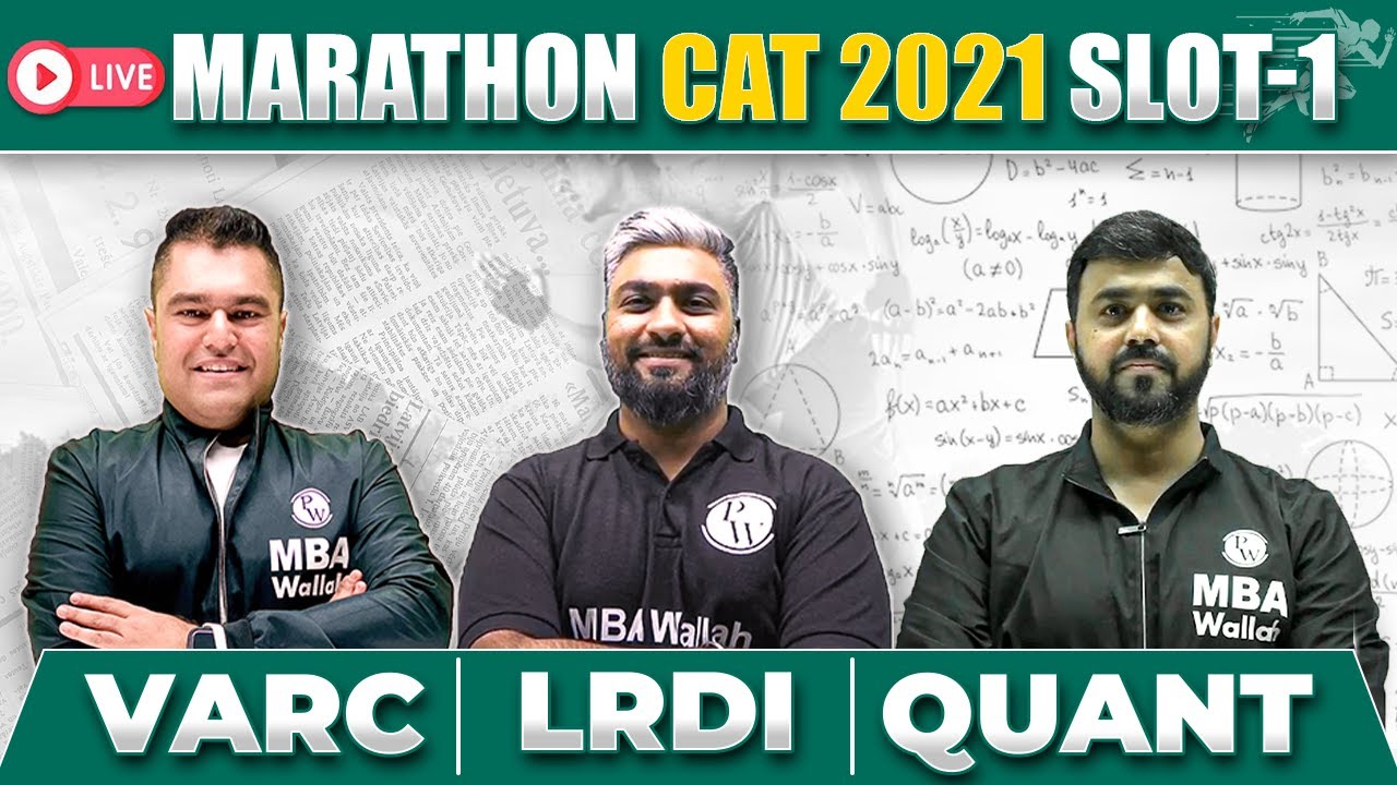 MAHA Marathon For CAT 2021 Slot 1 | Previous Year Questions For CAT 2023 | VARC | QUANT | LRDI
