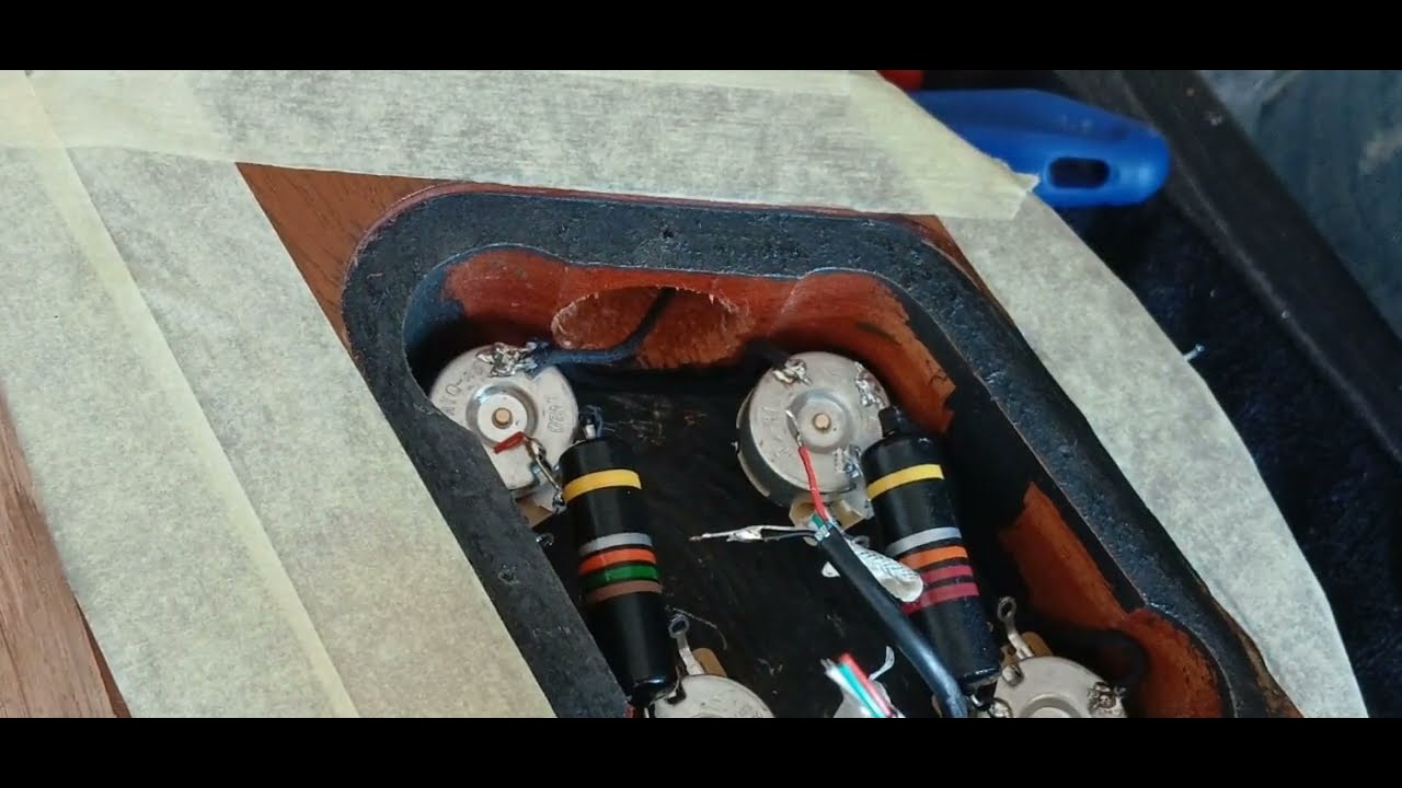 Gibson Les Paul Tribute 2018 rewiring and adjustment Part 2