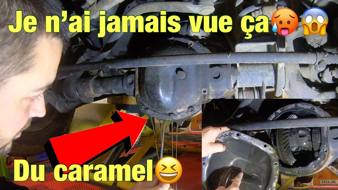 Vidange des ponts du JEEP✅Du caramel 31ans d’âge!😱😅