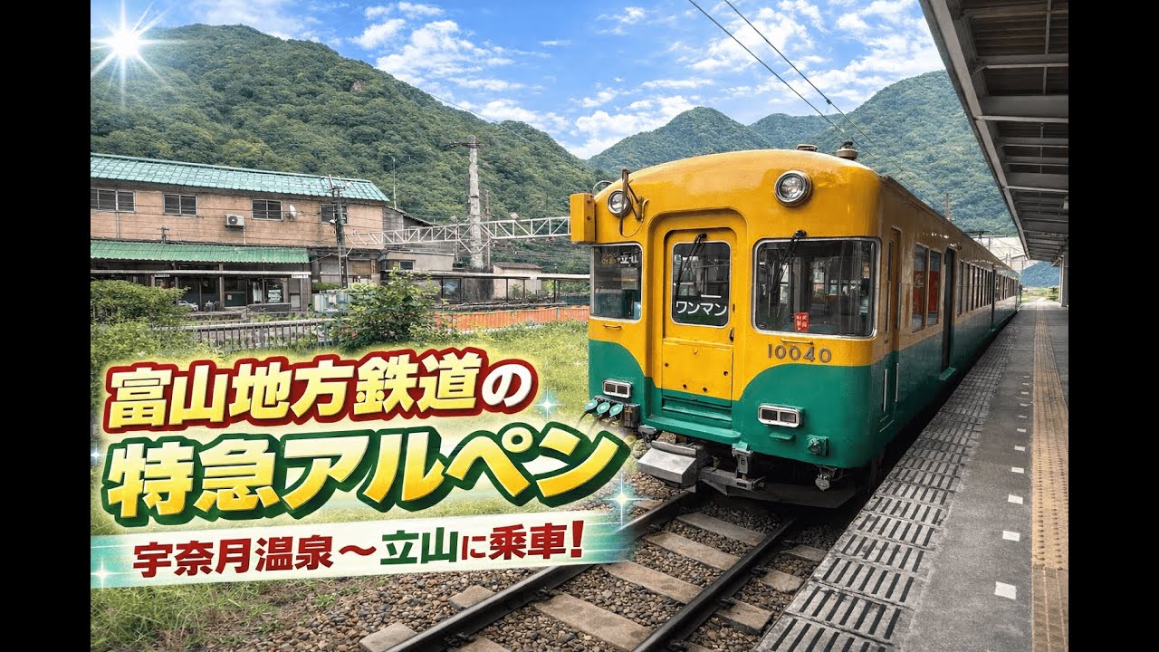【富山地方鉄道】特急アルペンに乗ってみた（宇奈月温泉→立山）