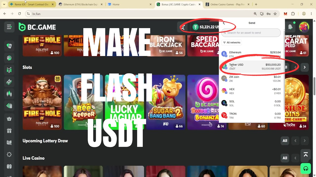 Creating Flash USDT | USDT Flash TRC20