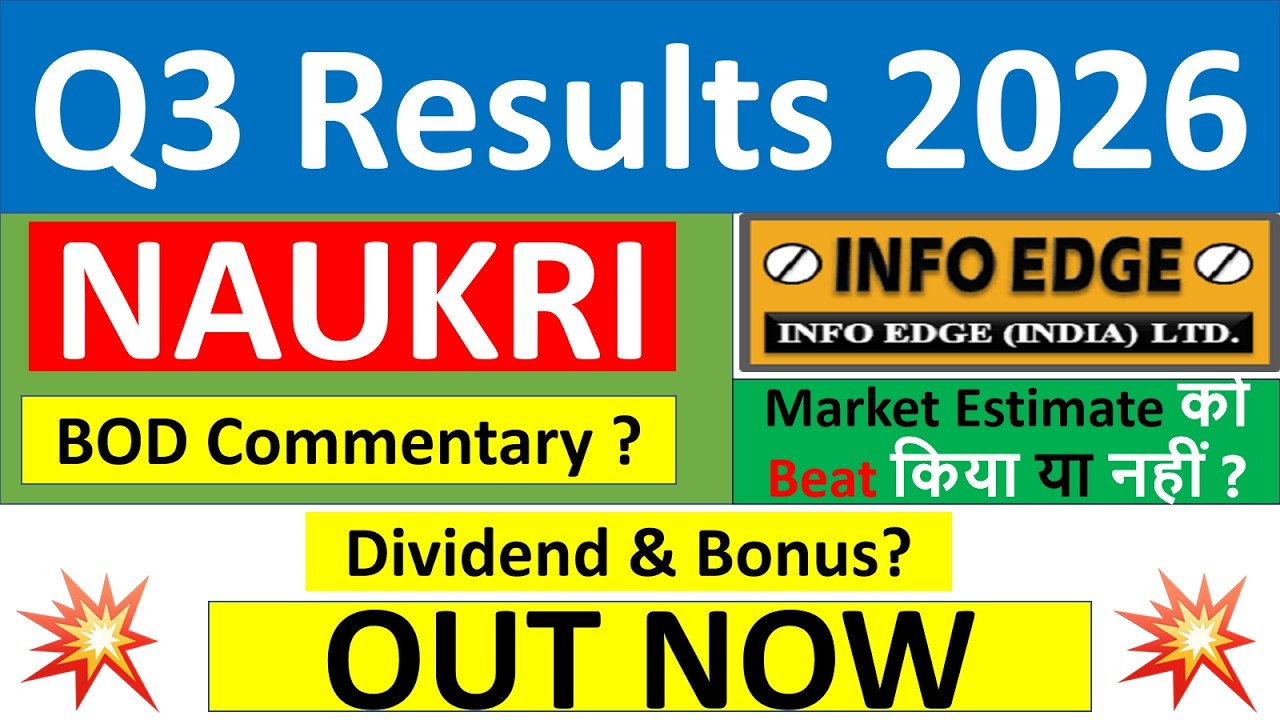 Info Edge q3 results 2026 | NAUKRI results today | Info Edge Share News | Info Edge latest news